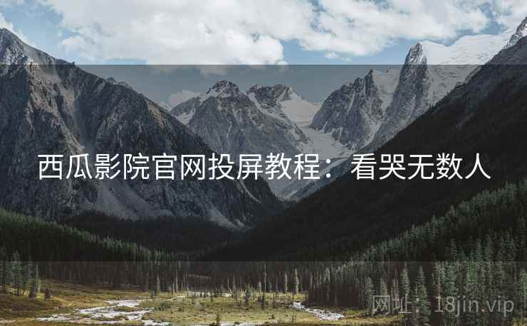 西瓜影院官网投屏教程：看哭无数人