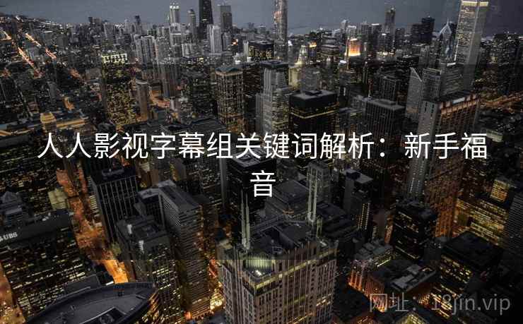 人人影视字幕组关键词解析：新手福音
